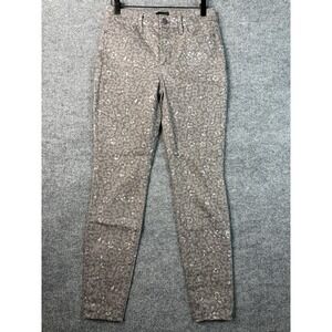 Talbots Dark Gray Patterned Ankle Pants